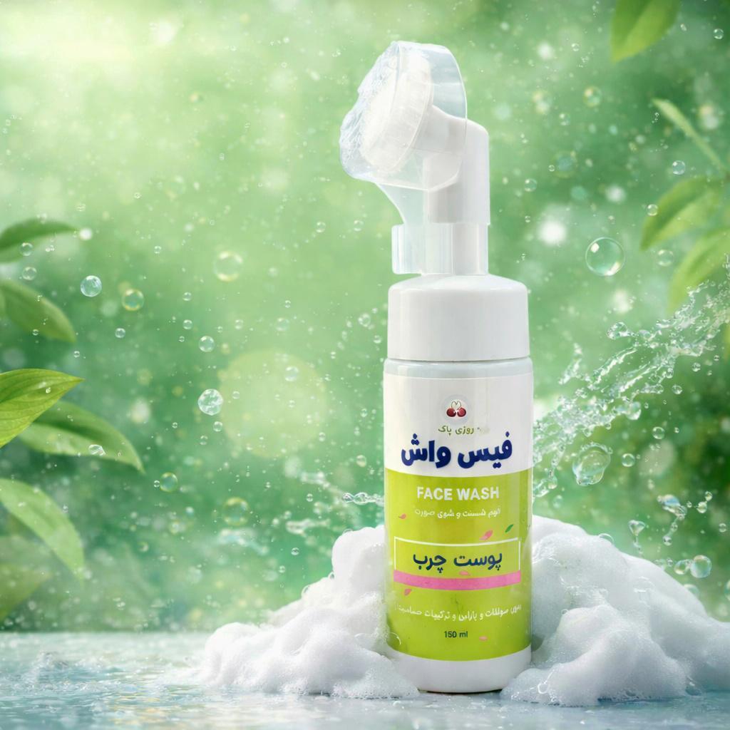 فوم شستشوی صورت روزی پاکفوم شستشوی صورت روزی پاک | بهترین شوینده ملایم بدون سولفات | بهترین شوینده ملایم بدون سولفات