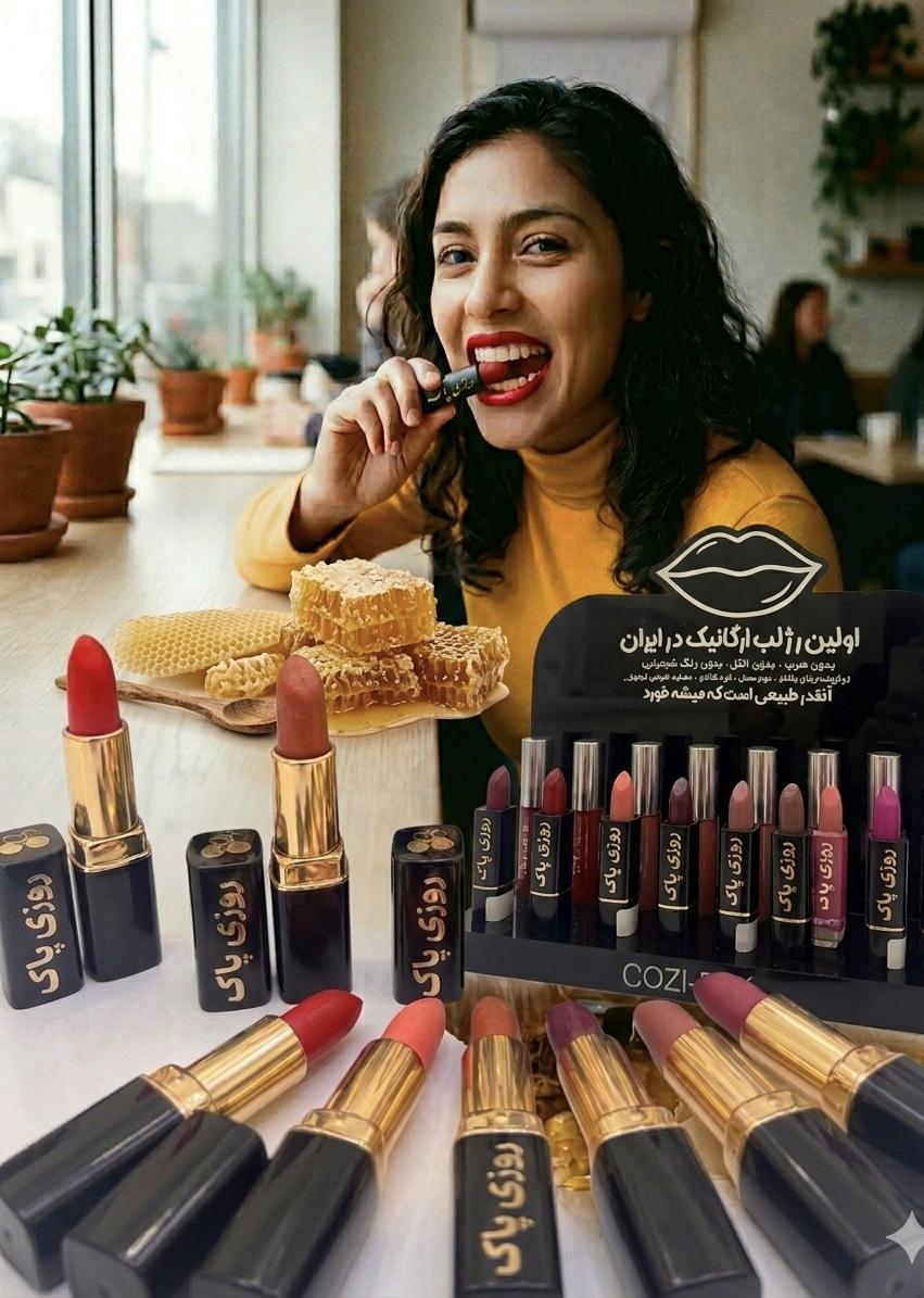 رژلب گیاهی و ارگانیک بدون سرب ؛ روزی پاک