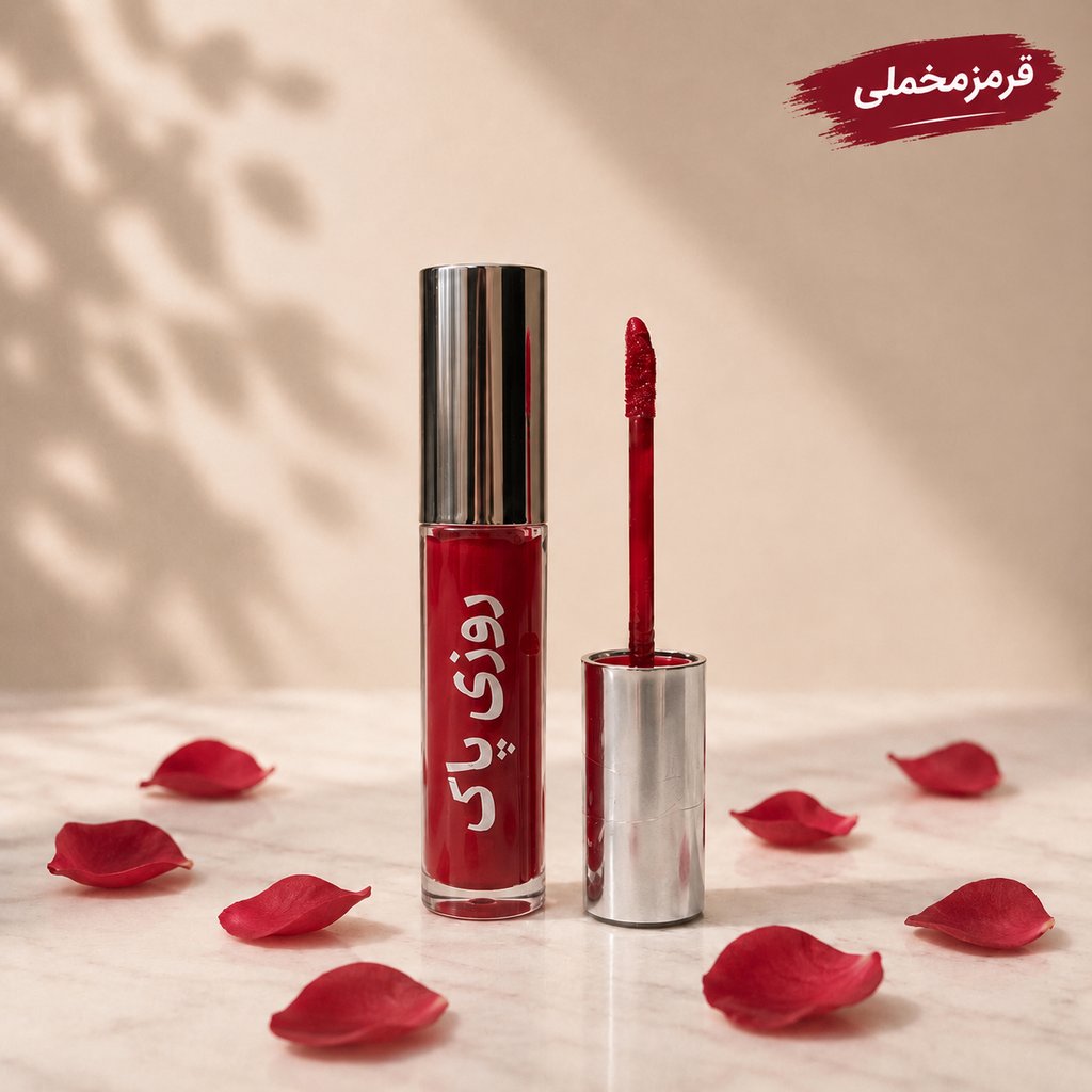 رژلب مایع روزی پاک طبیعی - تصویر 2