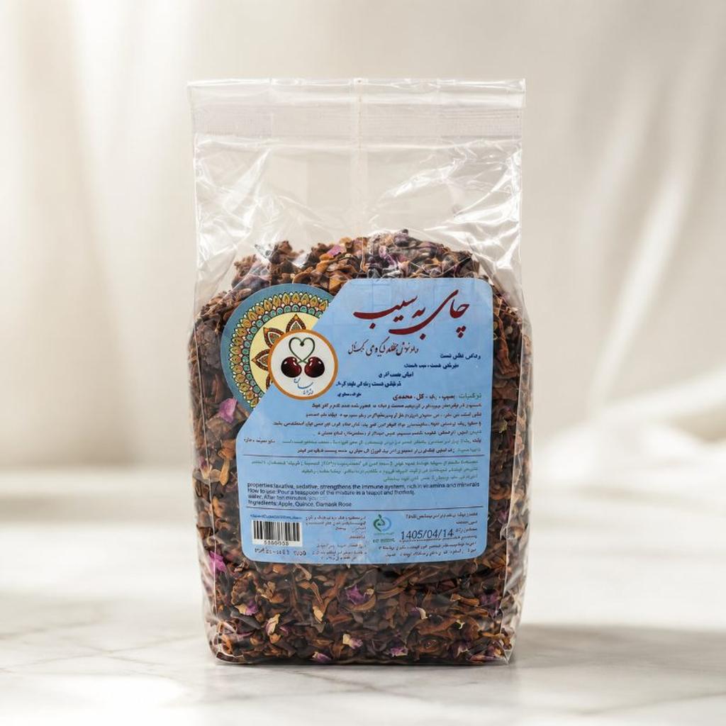 چای به سیب نیم کیلویی نایلونی - تصویر 1