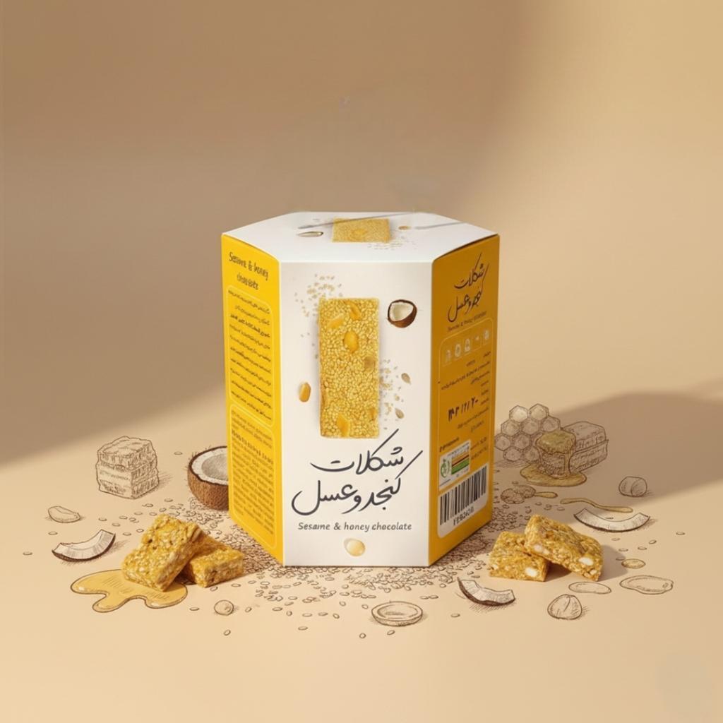 شکلات کنجد و عسل 400 گرمی  - تصویر 1