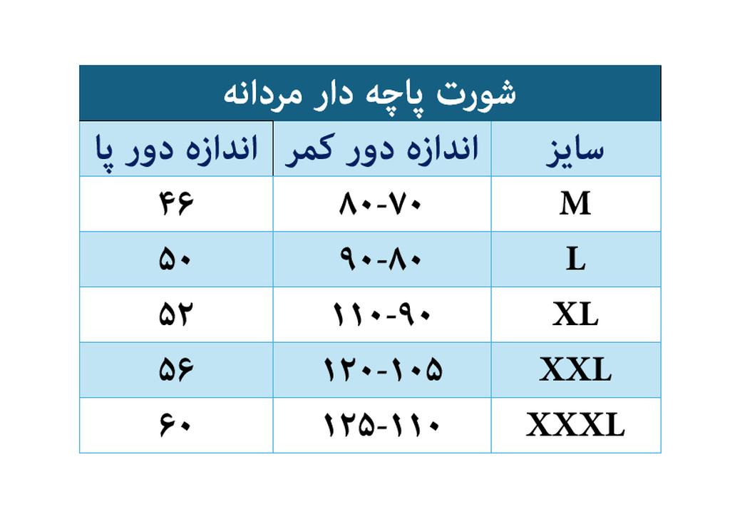 شورت پاچه دار مردانه رنگی  - تصویر 3