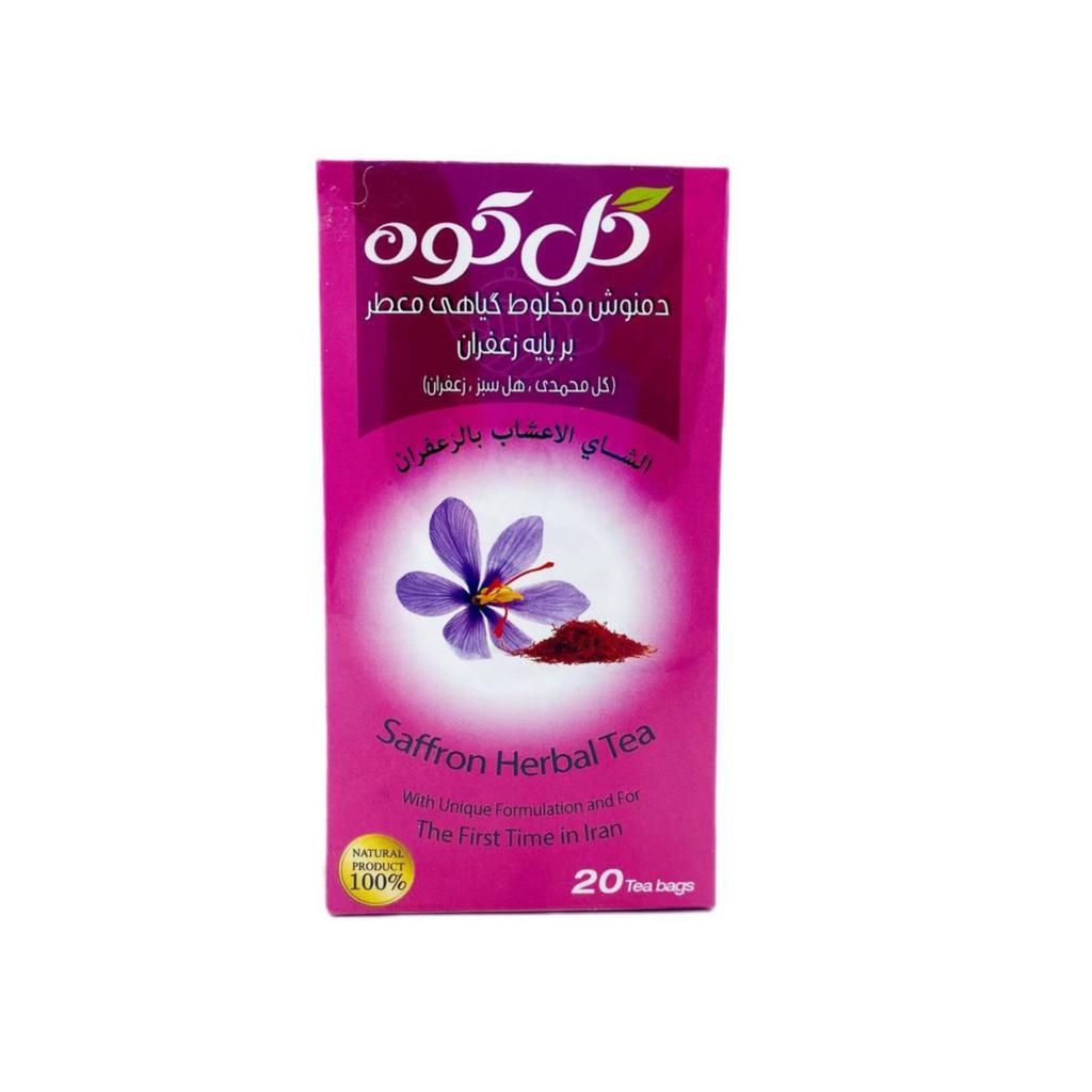 دمنوش کیسه ای زعفران گل‌کوه 20 عددی - تصویر 2