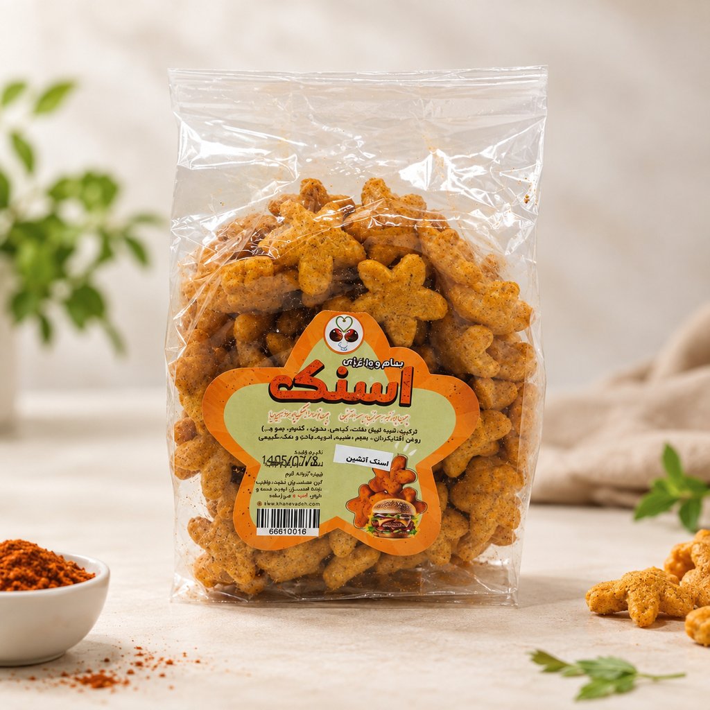  اسنک آتشین  80گرمی - تصویر 1