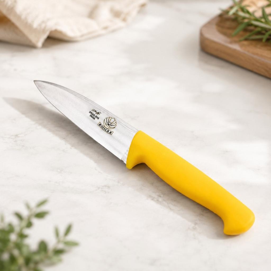 چاقو دسته زرد بره ای - تصویر 1