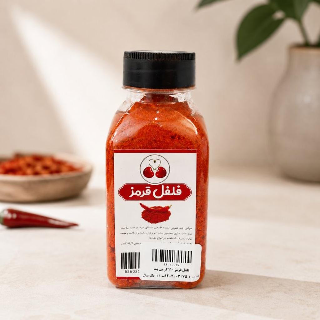 فلفل قرمز 110 گرمی پت - تصویر 1