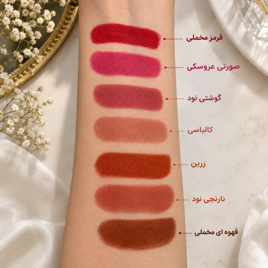 رژلب جامد روزی پاک - تصویر 9
