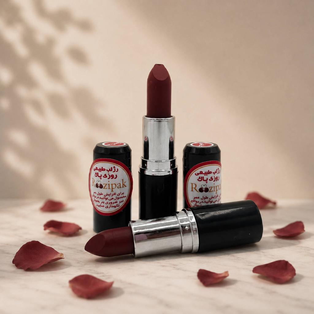 رژلب طبیعی عنابی - تصویر 1