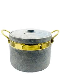 دیزی سنگی آوا 6نفره استوانه دسته استیل