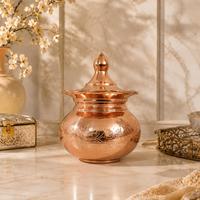 قندان لبه چین بزرگ مسی 